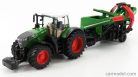 FENDT  VARIO 1050 TRACTOR WITH CULTIVATOR TRAILER 2016  GREEN GREY RED