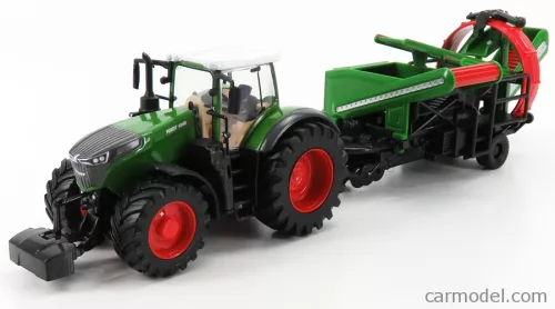 FENDT  VARIO 1050 TRACTOR WITH CULTIVATOR TRAILER 2016  GREEN GREY RED