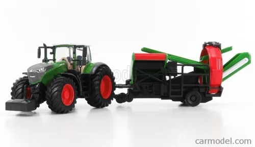 FENDT  VARIO 1050 TRACTOR WITH CULTIVATOR TRAILER 2016  GREEN GREY RED