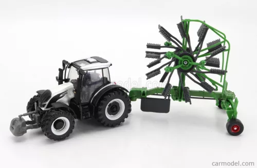 VALTRA  N174 TRACTOR WITH WHIRL RAKE 2017  WHITE BLACK GREEN