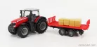 MASSEY FERGUSON  8740S TRACTOR WITH TRAILER 2016  RED