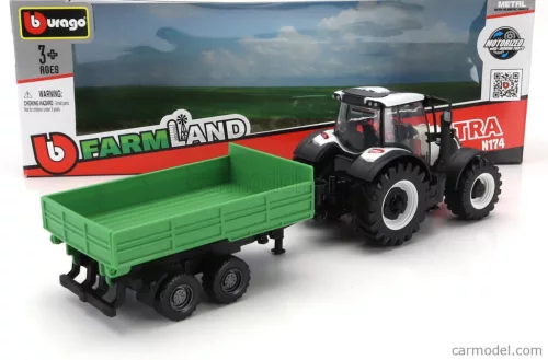 VALTRA  N174 TRACTOR WITH TIPPING TRAILER 2017  WHITE BLACK GREEN