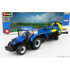   NEW HOLLAND  T7.315 TRACTOR WITH CULTIVATOR TRAILER 2016  BLUE