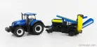 NEW HOLLAND  T7.315 TRACTOR WITH CULTIVATOR TRAILER 2016  BLUE