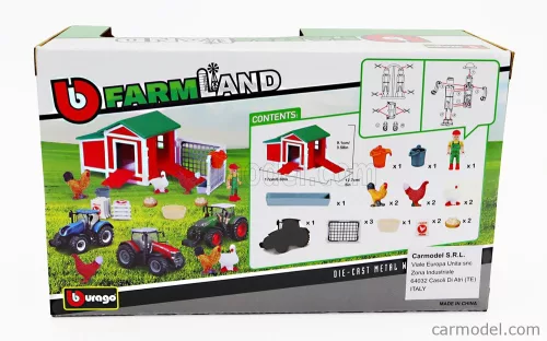 MASSEY FERGUSON  SET FARM CHICKEN COOP PLAY 8740S TRACTOR 2016  RED
