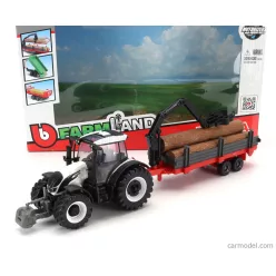   VALTRA  N174 TRACTOR WITH 3X TRAILER 2017  WHITE BLACK GREEN RED