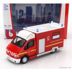   RENAULT  MASTER VAN VEHICULE DE SECOURS ET D'ASSISTANCE AUX VICTIMES AMBULANCE SAPEURS POMPIER 1994  RED WHITE