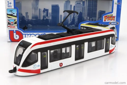 TRAM  CITY TRAM AUTOBUS  WHITE RED BLACK