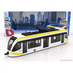 TRAM  CITY TRAM AUTOBUS  WHITE YELLOW BLACK