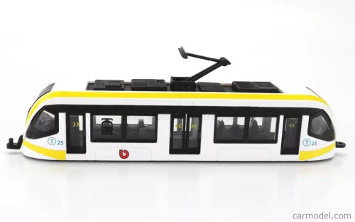 TRAM  CITY TRAM AUTOBUS  WHITE YELLOW BLACK