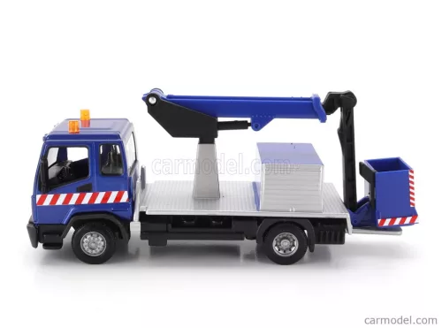 MAN  TRUCK GRU CRANE ELEVATOR CON PIATTAFORMA CESTELLO 2-ASSI 2010  BLUE SILVER
