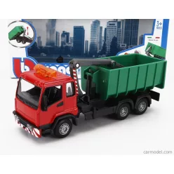   MAN  TRUCK CASSONE RIBALTABILE TRASPORTO RIFIUTI URBANI 3-ASSI 2010  RED GREEN