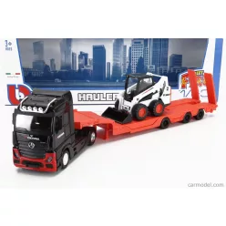   MERCEDES BENZ  ACTROS 2 GIGASPACE TRUCK PIANALE TRASPORTO BOBCAT RUSPA GOMMATA FRONT LOADER SCRAPER 2016  BLACK ORANGE
