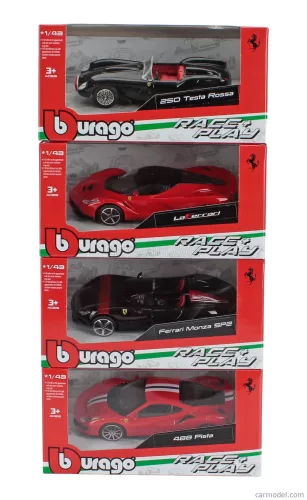 FERRARI  SET ASSORTMENT 12 PIECES WITH EXIBITOR - CON ESPOSITORE  /