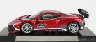 FERRARI  488 CHALLENGE EVO N 28 2020 - CON VETRINA - WITH SHOWCASE  RED MET