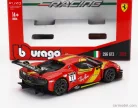 FERRARI  296 GT3 3.0L TWIN TURBO V6 N 71 RACING 2023  RED YELLOW