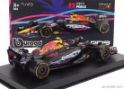 RED BULL  F1  RB19 TEAM ORACLE RED BULL RACING N 11 2nd MIAMI GP 2023 SERGIO PEREZ - WITH HELMET AND PLASTIC SHOWCASE  MATT BLUE