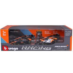   McLAREN  F1  SET 4X - TEAM MCLAREN MCL36 N 4 ABU DHABI GP 2022 - MCL60 N 4 SINGAPORE GP - MONACO GP - BRITISH GP 2023 LANDO NORRIS  ORANGE BLACK WHITE