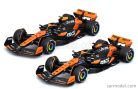 McLAREN  SET F1  2X MCL38 TEAM MCLAREN N 4 SEASON 2024 LANDO NORRIS + N 81 SEASON 2024 OSCAR PIASTRI  ORANGE BLACK