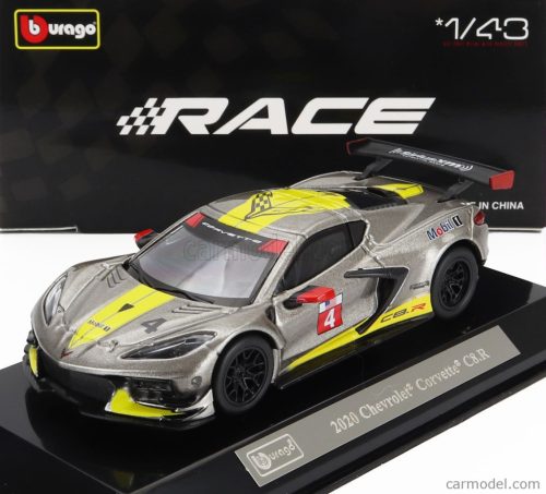 CHEVROLET  C8.R 6.2L V8 TEAM CORVETTE RACING N 4 RACING 2021  GREY YELLOW