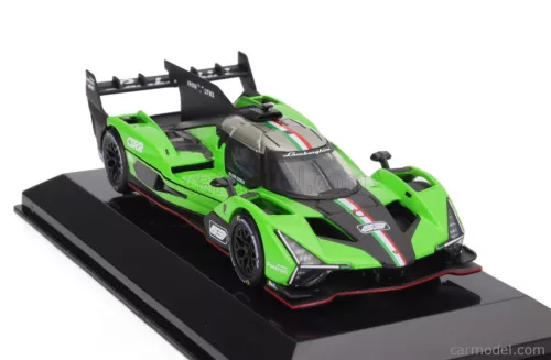 LAMBORGHINI  SC63 N 63 2023 - CON VETRINA - WITH SHOWCASE  GREEN BLACK