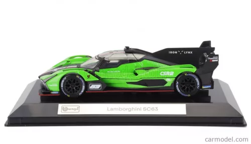 LAMBORGHINI  SC63 N 63 2023 - CON VETRINA - WITH SHOWCASE  GREEN BLACK