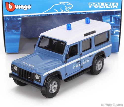 LAND ROVER  DEFENDER 110 STATION WAGON POLIZIA 1995  LIGHT BLUE WHITE