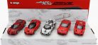 FERRARI  SET 5X 488 GTB - ENZO - 488 PISTA - F-12 BERLINETTA - LAFERRARI  RED SILVER