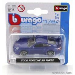 PORSCHE  911 997 TURBO COUPE 2006  BLUE