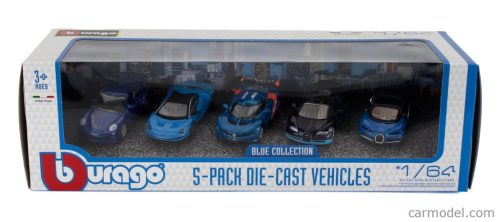 PORSCHE  911 TURBO - LAMBORGHINI CENTENARIO - RENAULT ALPINE A110 - BUGATTI VEYRON 16.4 - CHIRON  BLUE