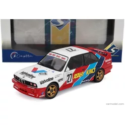   BMW  3-SERIES (E30) N 27 JTCC SEASON 1986 ATSUSHI KAWAMOTO - ANTHONY REID  WHITE RED BLUE