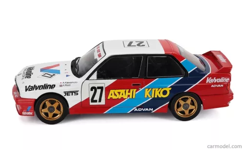 BMW  3-SERIES (E30) N 27 JTCC SEASON 1986 ATSUSHI KAWAMOTO - ANTHONY REID  WHITE RED BLUE