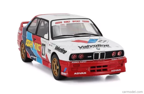BMW  3-SERIES (E30) N 27 JTCC SEASON 1986 ATSUSHI KAWAMOTO - ANTHONY REID  WHITE RED BLUE