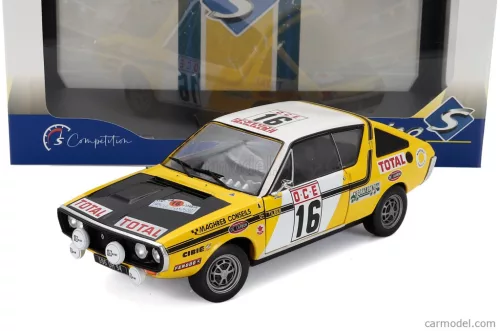 RENAULT  R17 GORDINI (night version) N 16 RALLY DU MAROC 1976 JACKY PRIVE - TILBER  YELLOW WHITE BLACK