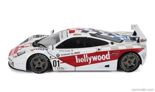 McLAREN  F-1 GTR 6.1L V12 TEAM HOLLYWOOD N 01 WINNER 2h DE BRASILIA RACE 1996 NELSON PIQUET - JOHNNY CECOTTO  WHITE RED