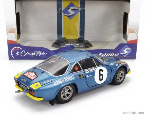 RENAULT - ALPINE A110 1600S (night version) N 6 RALLY MONTECARLO 1972 J.CANDRUET - P.PAGANI