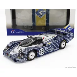   PORSCHE  956L 2.6L TWIN TURBO TEAM OBERMAIER RACING BOSS N 18 24h LE MANS 1983 JURGEN LAESSIG - ALEX PLANKENHORN - DESIRE WILSON  BLACK WHITE