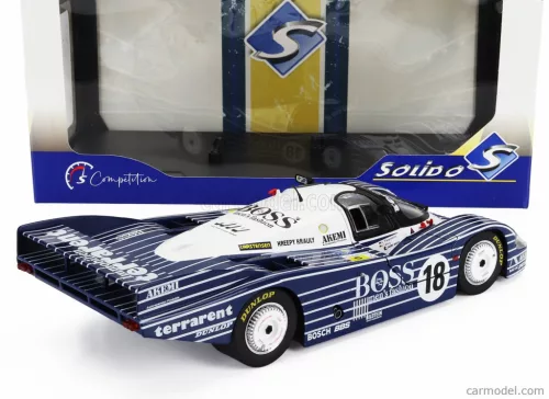 PORSCHE  956L 2.6L TWIN TURBO TEAM OBERMAIER RACING BOSS N 18 24h LE MANS 1983 JURGEN LAESSIG - ALEX PLANKENHORN - DESIRE WILSON  BLACK WHITE