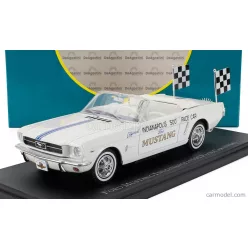   FORD USA  MUSTANG CABRIOLET OFFICIAL PACE CAR INDIANAPOLIS 500 1964  WHITE BLUE