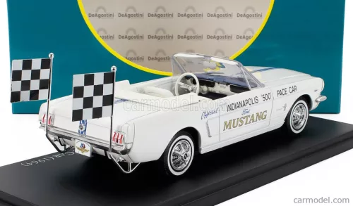 FORD USA  MUSTANG CABRIOLET OFFICIAL PACE CAR INDIANAPOLIS 500 1964  WHITE BLUE