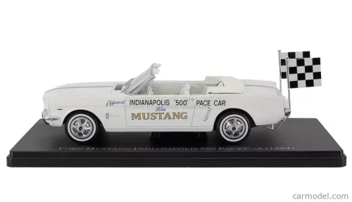 FORD USA  MUSTANG CABRIOLET OFFICIAL PACE CAR INDIANAPOLIS 500 1964  WHITE BLUE