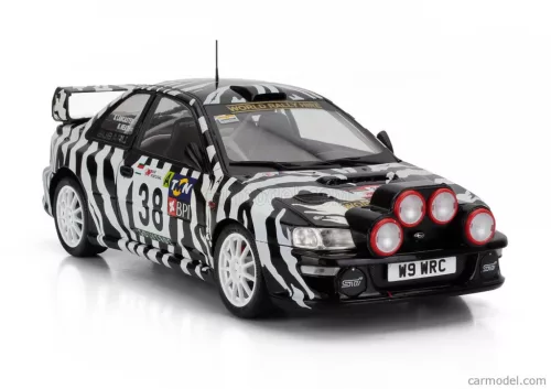 SUBARU  IMPREZA S5 WRC99 N 38 TAP RALLY OF PORTUGAL 2001 NIGEL HEATH - STEVE LANCASTER  WHITE BLACK