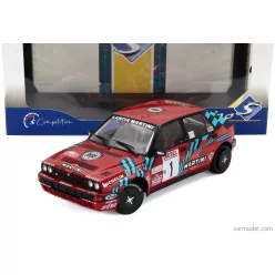   LANCIA  DELTA HF INTEGRALE 16V MARTINI N 1 WINNER RALLY SANREMO 1989 MIKI BIASION - TIZIANO SIVIERO  RED