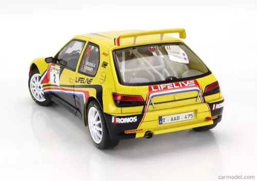 PEUGEOT  306 MAXI N 2 RALLY EIFEL FESTIVAL 2022 THIERRY NEUVILLE - A.CORNET  YELLOW BLACK RED