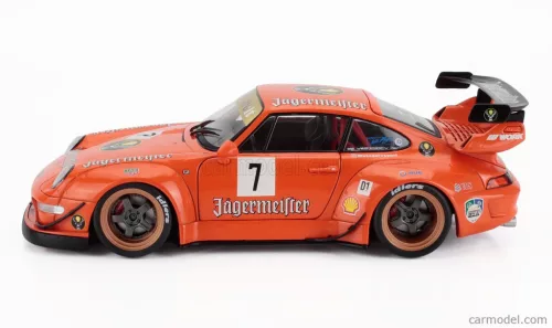 PORSCHE  911 993 JAGERMEISTER RWB BODYKIT COUPE N 7 RACING 2020  ORANGE