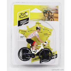   FIGURES  CICLISTA - CYCLIST - MAGLIA A POIS - POIS JERSEY - TOUR DE FRANCE 2023  WHITE RED