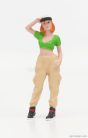 FIGURES  GIRL HIP HOP - 1  BEIGE GREEN