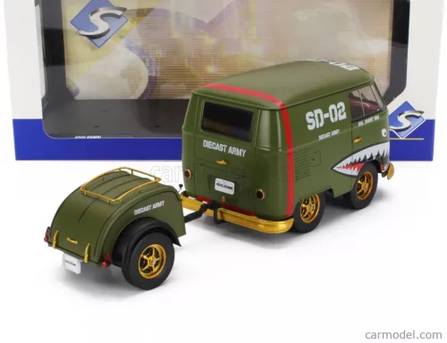 VOLKSWAGEN  T1 VAN KOOL COMBI WITH TRAILER 1950  GREEN