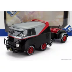   VOLKSWAGEN  T1 VAN KOOL COMBI SPORT WITH TRAILER 1950  BLACK SILVER RED