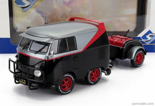 VOLKSWAGEN  T1 VAN KOOL COMBI SPORT WITH TRAILER 1950  BLACK SILVER RED